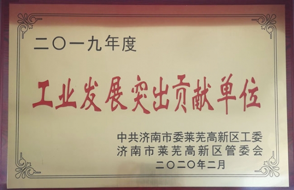 工業(yè)發(fā)展突出貢獻(xiàn)單位